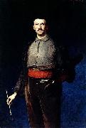 Ludwik de Laveaux Self-portrait with a palette. oil on canvas
